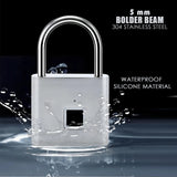 CDOK P2 Smart Fingerprint Padlock – Waterproof & Rechargeable