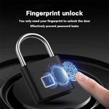 CDOK P2 Smart Fingerprint Padlock – Waterproof & Rechargeable