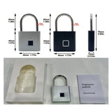 CDOK P2 Smart Fingerprint Padlock – Waterproof & Rechargeable